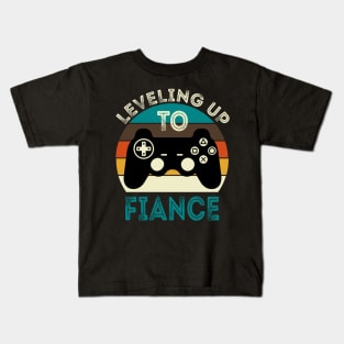 Leveling up To Fiance Kids T-Shirt